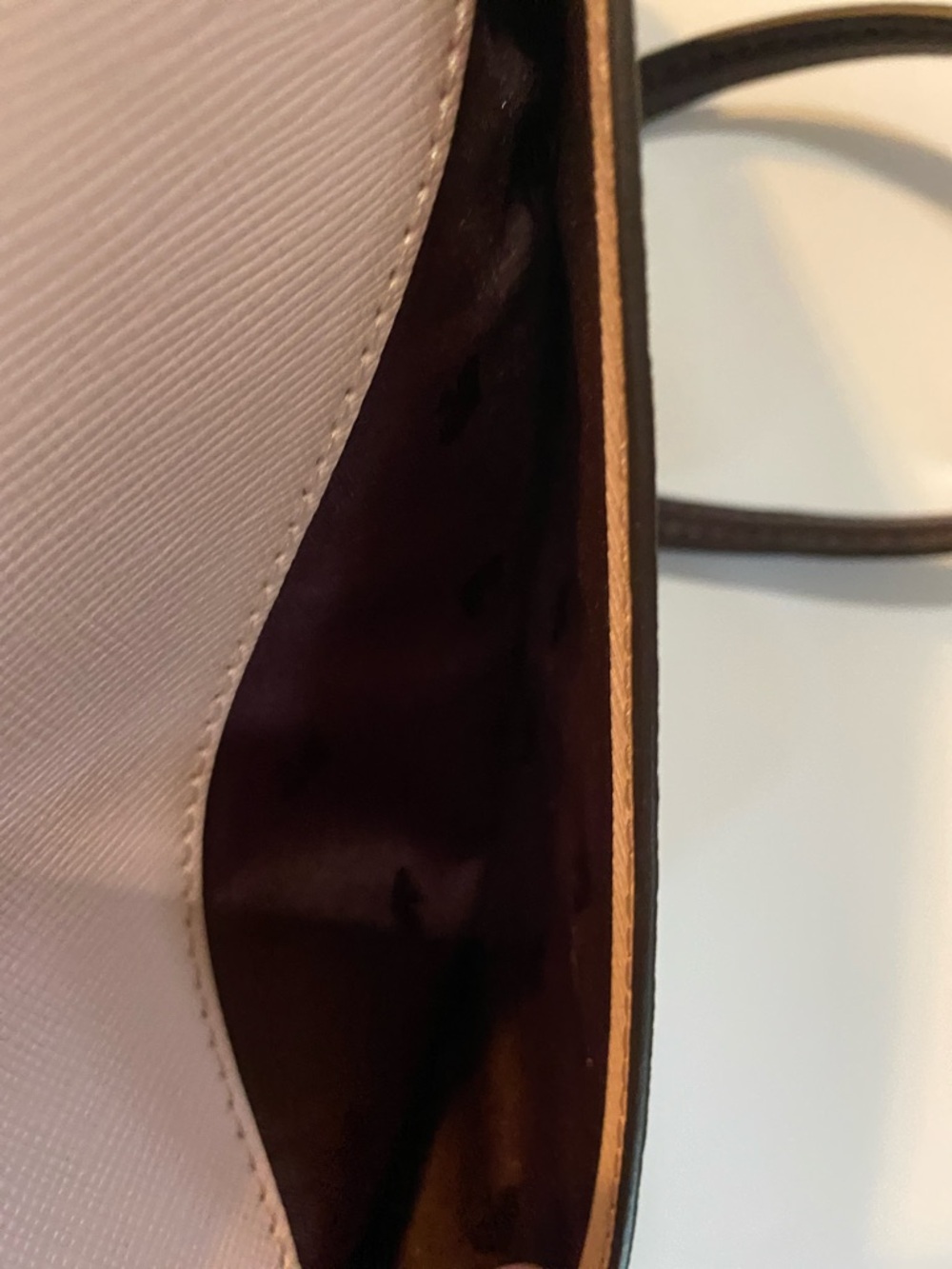 kate spade Two-Tone Blush Pink and Dark Purple Crossbody Bag - Picture 4 of 7